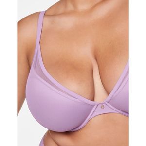 Thirdlove size 32D Classic uplift plunge bra lilac mesh everyday bra comfy - NWT